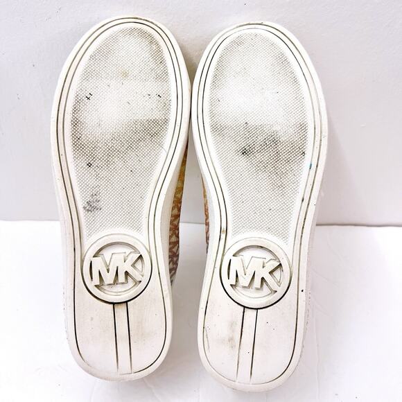 MK Michael Kors Miracle Unicorn Girl 3 Sneakers Shoes Ombré Logo Rainbow Glitter - Picture 6 of 6